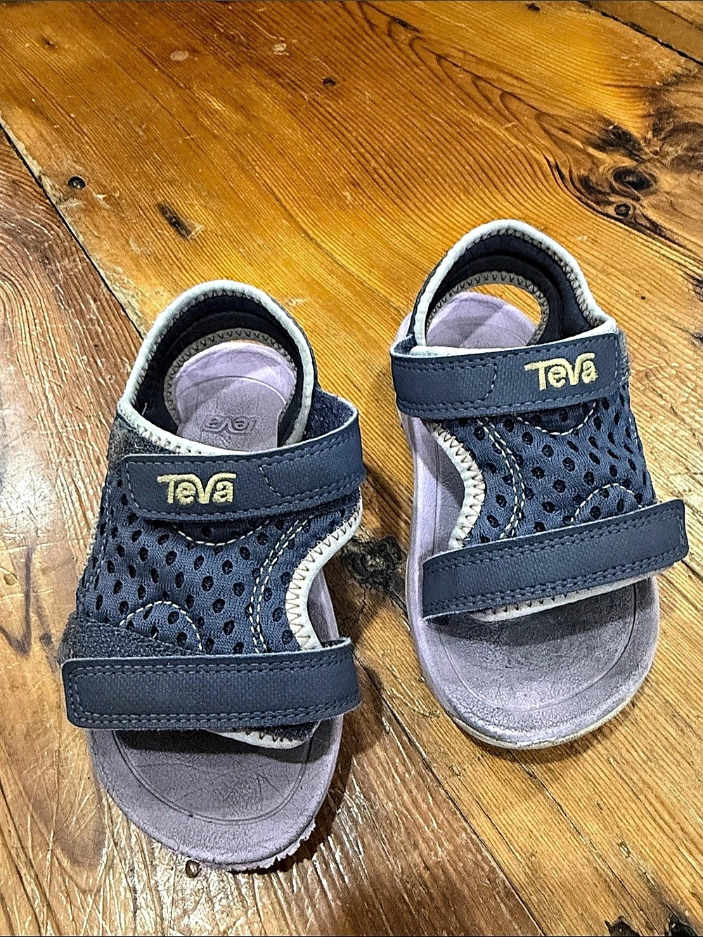 Teva Tirra Kids Sandals Kids Sport Sandals in Blue & Purple Size 8